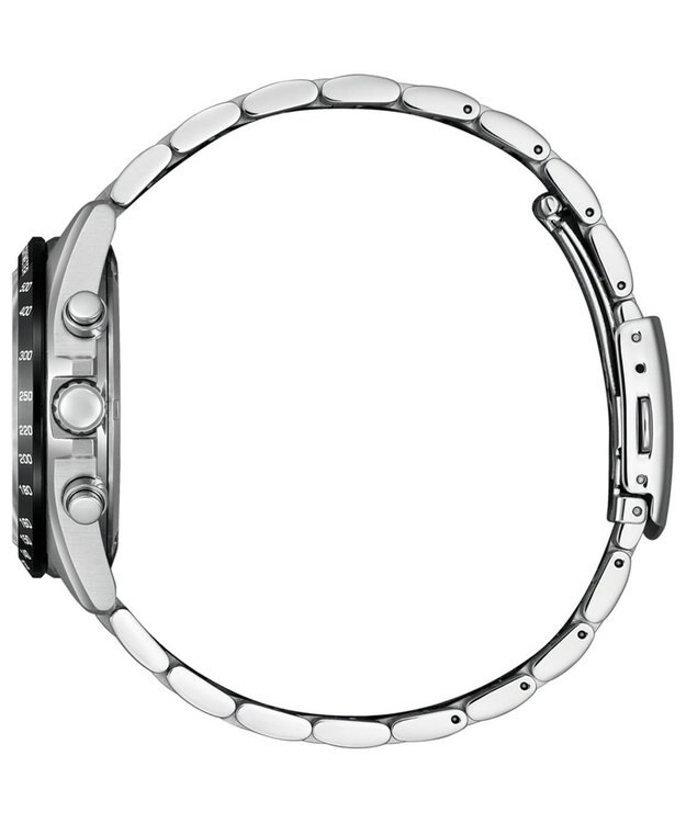 CITIZEN 【光発電エコ・ドライブ搭載】電池交換不要のクロノグラフ CA4764-57E シルバー