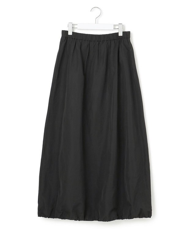 ICB L エステルメモリータフタ バルーンスカート ブラック系