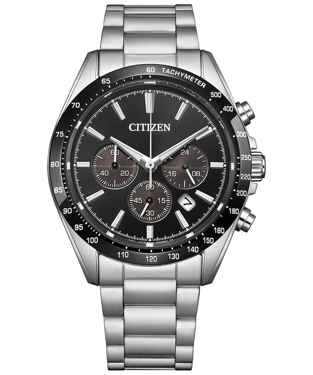 CITIZEN 【光発電エコ・ドライブ搭載】電池交換不要のクロノグラフ CA4764-57E シルバー
