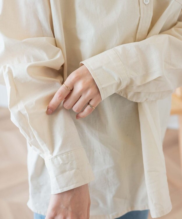 WEGO 【25年秋新色登場★】U.S. POLO ASSN.別注ロングスリーブシャツ ホワイトアイボリー