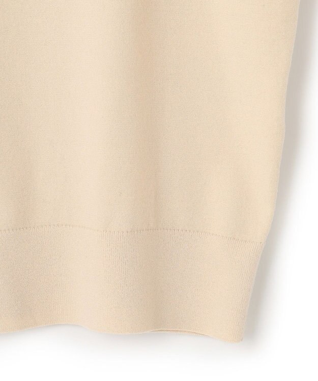 23区 【洗える】テンセルストレッチ Vネック ショート カーディガン ベージュ系