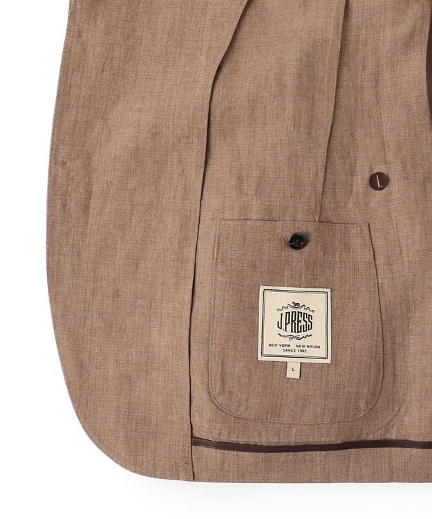 J.PRESS MEN リネンキャンブリック ジャケット ブラウン系