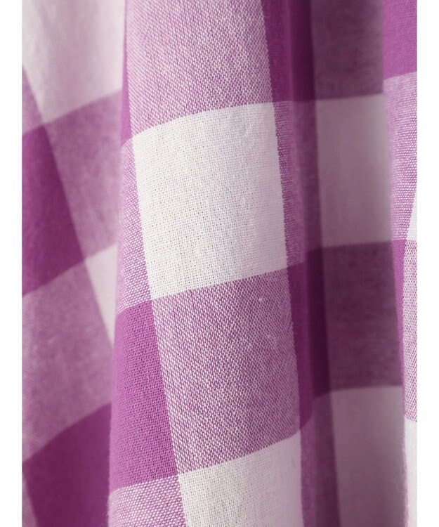 Green Parks ・ｆｕｒｒｙ　ｒａｔｅ　ギンガムバイアススカート Purple