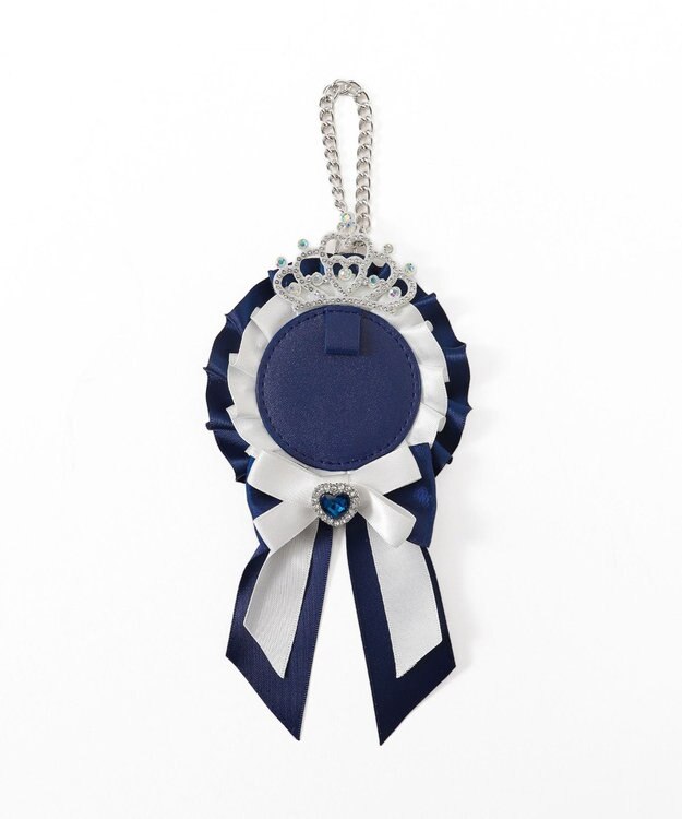 WEGO ティアラリボンロゼットキーホルダー ブルーその他