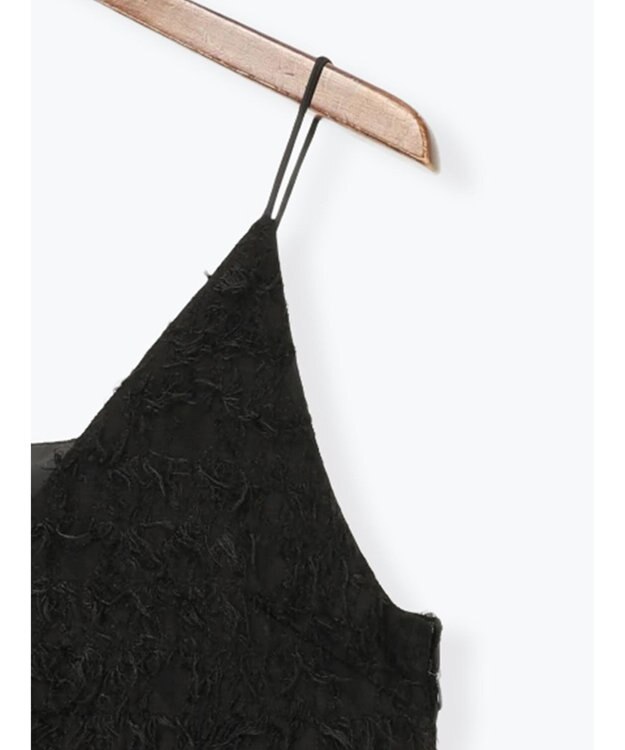 Te chichi カットジャガードキャミワンピース ブラック