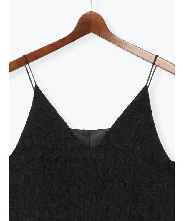 Te chichi カットジャガードキャミワンピース ブラック