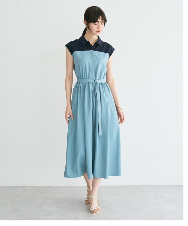YECCA VECCA ドッキングワンピース Blue
