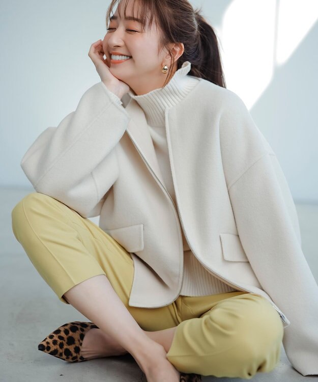 uncrave 【WEB限定】リバージャケット（uncrave WHITE） エクリュ