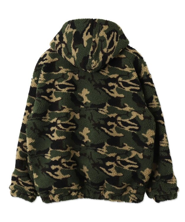 WEGO 迷彩ロゴボアパーカー 柄1