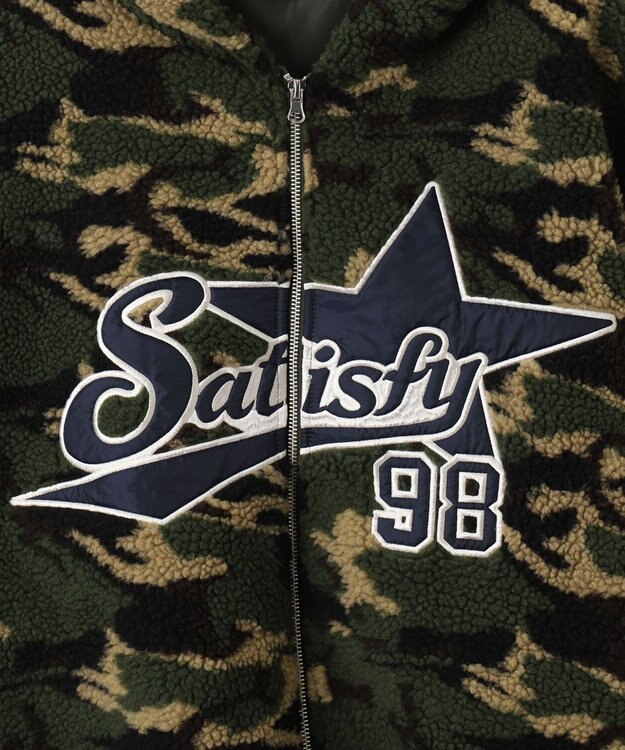 WEGO 迷彩ロゴボアパーカー 柄1