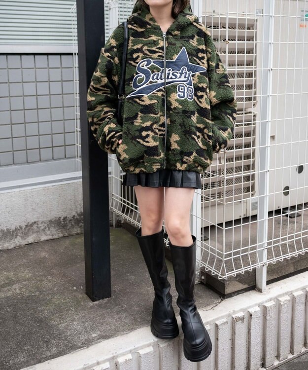 迷彩ロゴボアパーカー / WEGO | ファッション通販 【公式通販】オン