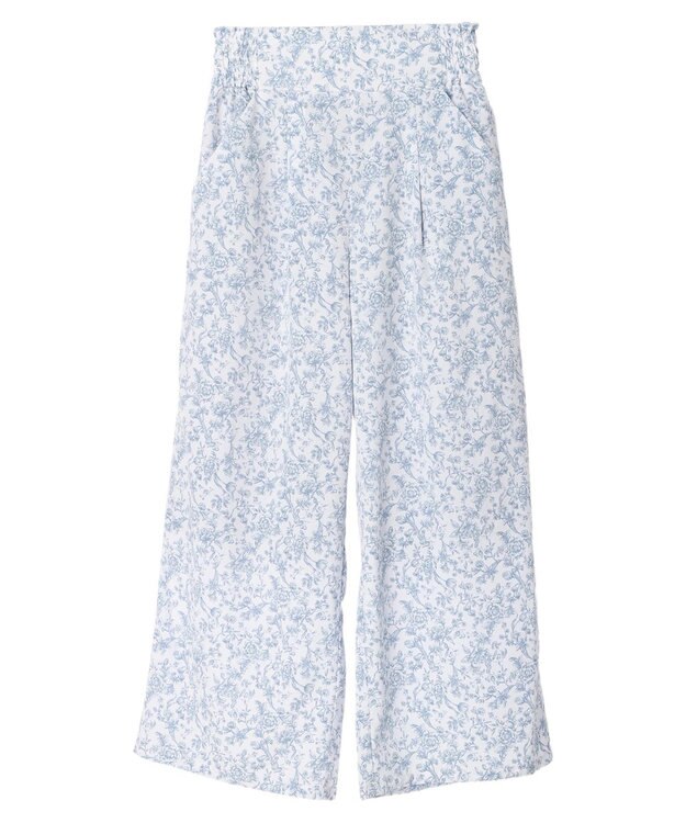 earth music&ecology 隠れウサギ柄パンツ Ecru