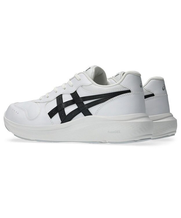 ASICS WALKING ゲルファンウォーカー メンズ 4E相当 ホワイト×ブラック