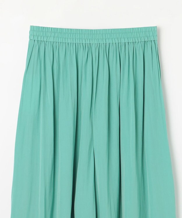 ANY 【ウエストゴム】ラップギャザースカーチョ グリーン