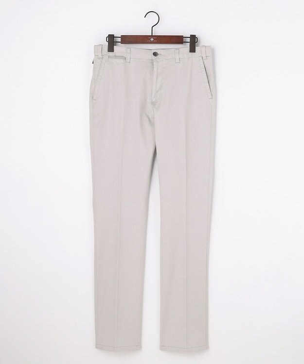 JOSEPH ABBOUD 【ウエストも伸びる!オーガニックコットン使用】ハイパワーカルゼ パンツ 26SSモデル ライトグレー系