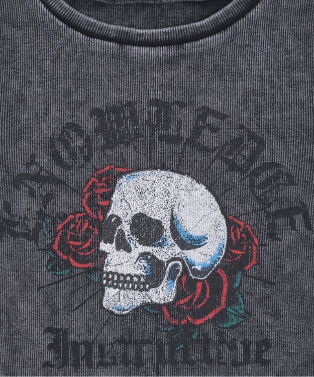 WEGO ヴィンテージウォッシュグラフィックリブT 柄4