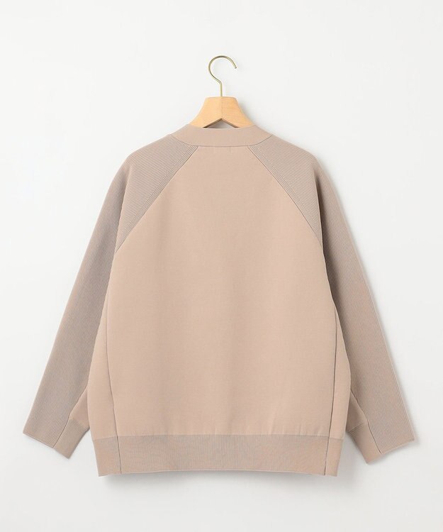 組曲 【洗える・軽量】スポンディッシュニット カーディガン ベージュ系