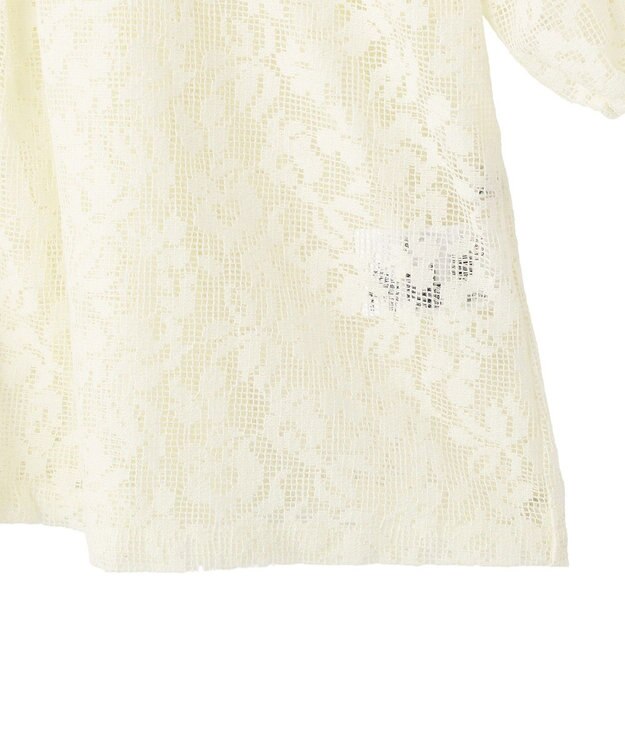 Green Parks メッシュレースタック入りプルオーバー Ivory