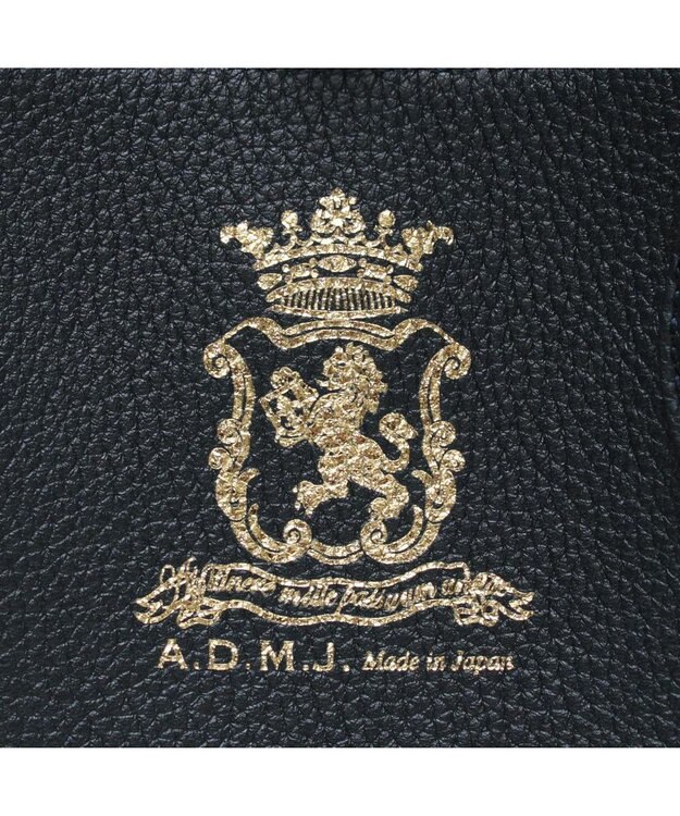A.D.M.J. 【牛革】モーツァルト/スパニッシュレザーバイカラー金ボタントートS マリノ/マリノ