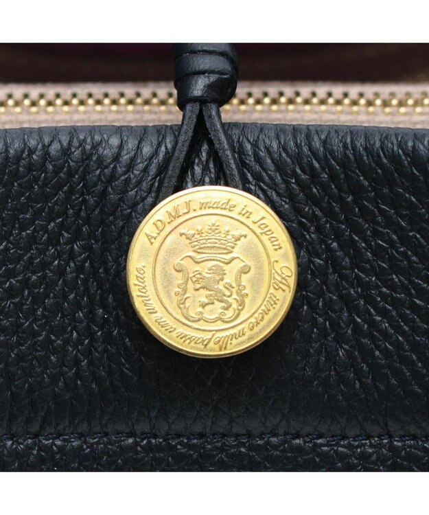 A.D.M.J. 【牛革】モーツァルト/スパニッシュレザーバイカラー金ボタントートS マリノ/マリノ