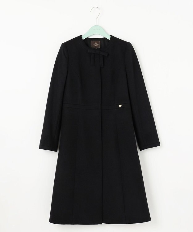 TOCCA 【WEB限定カラー有り】【消臭】MILKY PUFF リボンウールコート [WEB限定]ブラック系