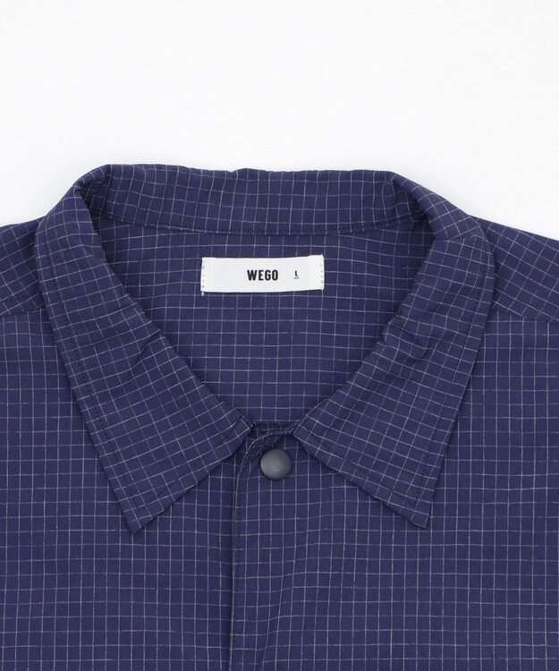 WEGO 【ユニセックス着用ITEM】リップストップグラフィックシャツ（SS） ネイビー