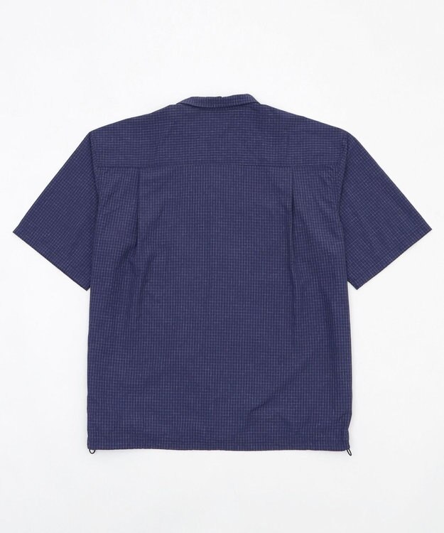 WEGO 【ユニセックス着用ITEM】リップストップグラフィックシャツ（SS） ネイビー