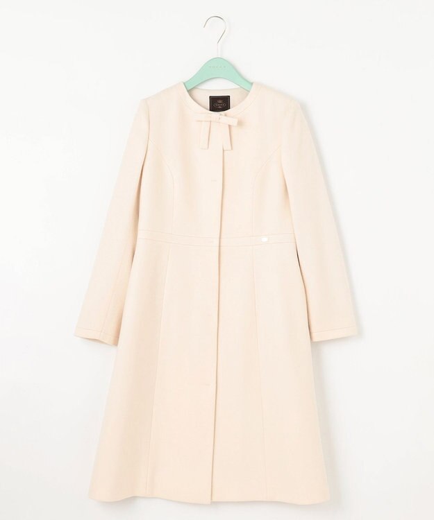 TOCCA 【WEB限定カラー有り】【消臭】MILKY PUFF リボンウールコート アイボリー系