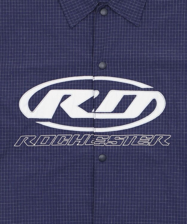 WEGO 【ユニセックス着用ITEM】リップストップグラフィックシャツ（SS） ネイビー