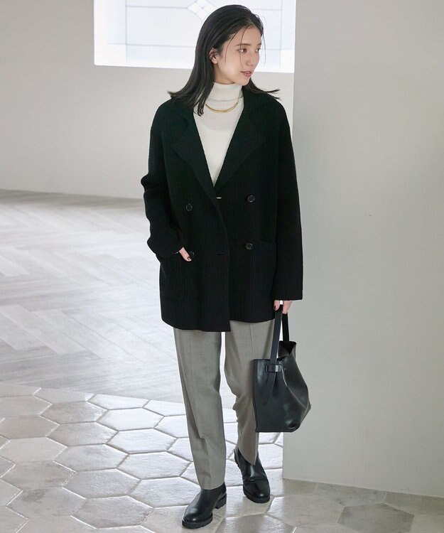 23区 S 【Oggi1月号/CLASSY.11月号掲載】ウーステッドウール リブタートルネック ニット ホワイト系