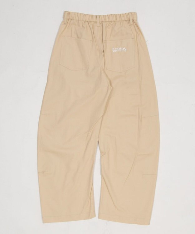 WEGO 【ユニセックス着用ITEM】ステッチカラーチノパンツ ベージュ