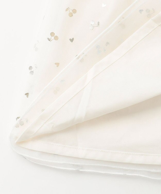 ANY KIDS ドッキング チュール ワンピース ネイビー×ホワイト