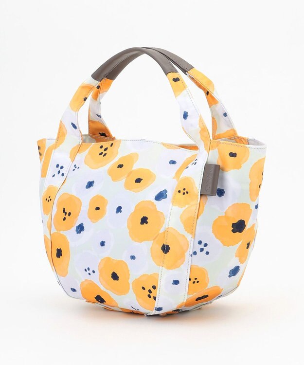 Y'SACCS 総柄プリントミニトートバッグ イエロー（花柄）