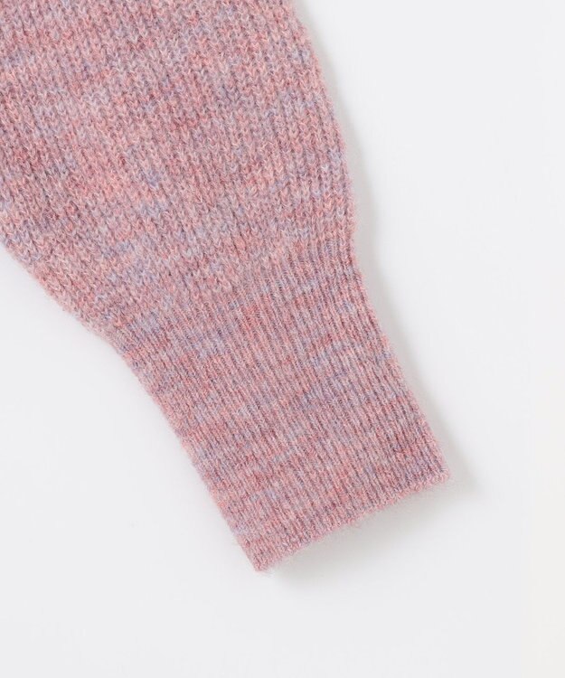 組曲 【WEB限定】モヘヤブレンド ビジューライク刺繍ニット ピンク系