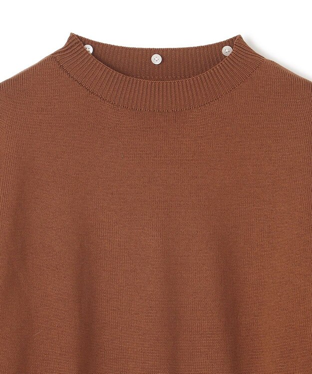 BEIGE， 【WEB限定】AMBRE / シャツカラー付きニット Camel