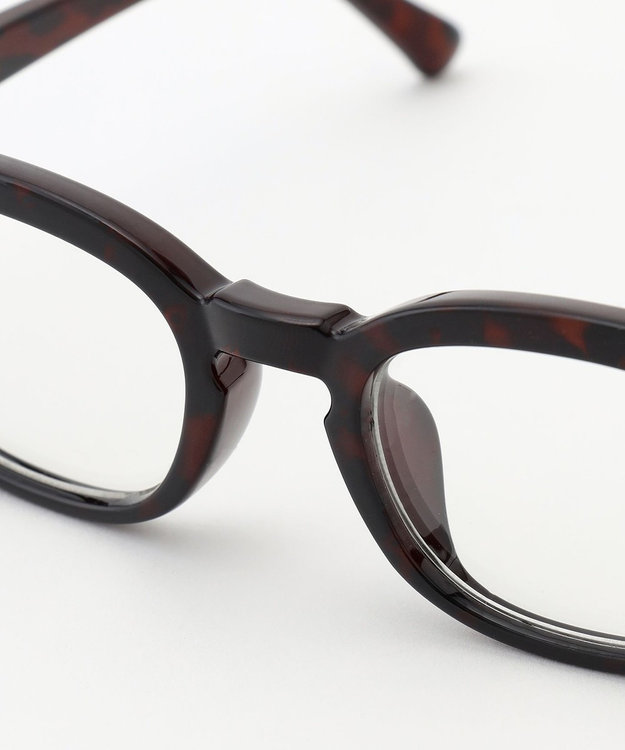 自由区 プレーン リーディンググラス ブラウン(+1.00)