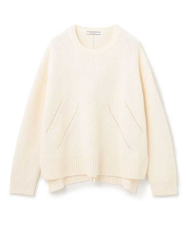 BEIGE， LIART / クルーネックニット Ecru