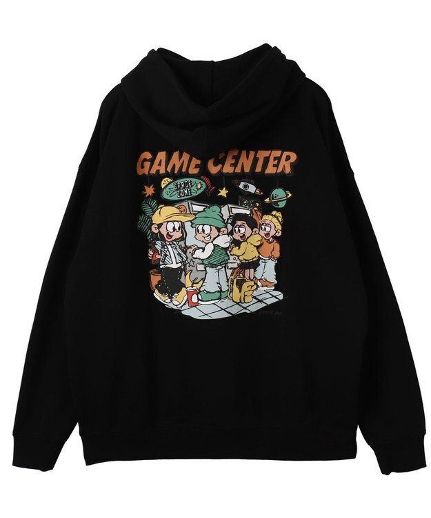 WEGO 【ユニセックス着用ITEM】別注NEW　JACKグラフィックプルパーカー ブラック