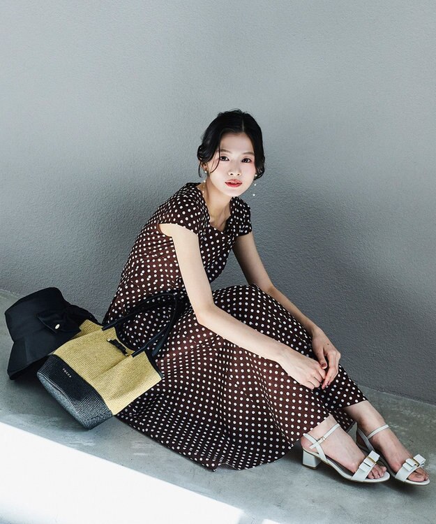 TOCCA 【松木育未さん着用】DOT WALTZ ドレス ブラウン系5