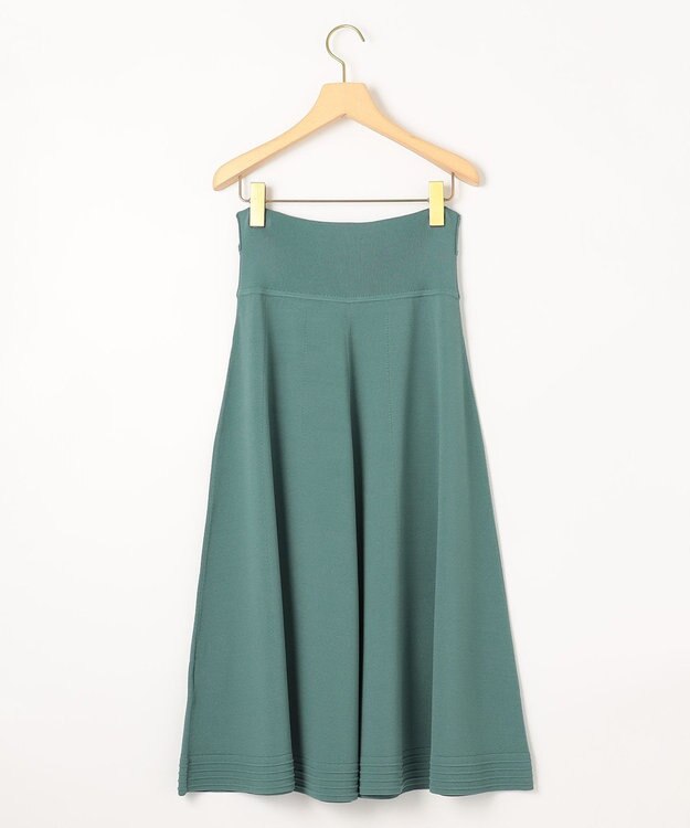 組曲 【セットアップ着用可・WEB限定カラーあり】MINA ニットフレアスカート グリーン系