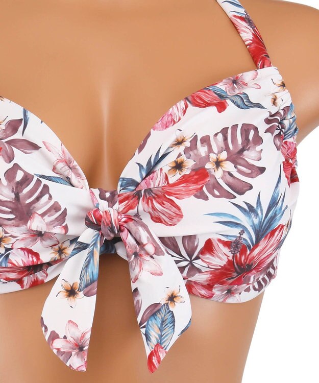 San-ai Resort（三愛水着楽園） 4点セット水着【San-ai Resort（サンアイリゾート）】 ホワイト