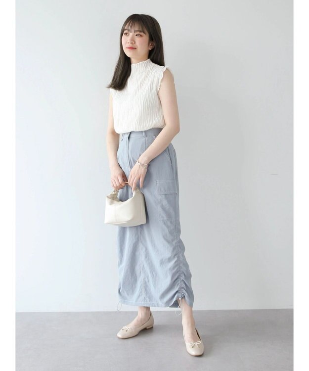 Green Parks ・Ｐｅｔｉｔ　Ｆｌｅｕｒ　ウェーブメロープルオーバー Off White