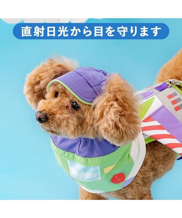 PET PARADISE ディズニー トイ・ストーリー バズ 保冷付き帽子 小型犬 パープル