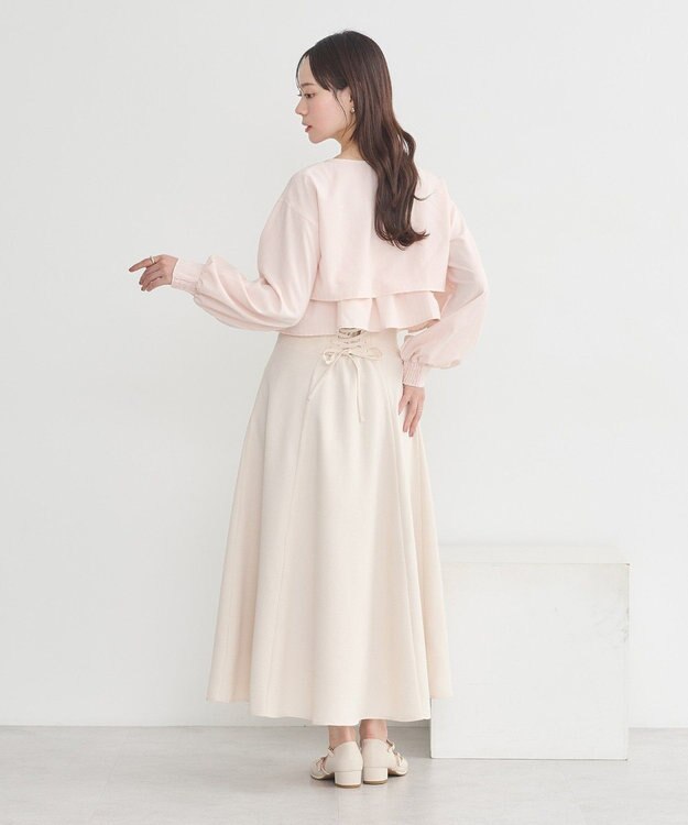 earth music&ecology ティアードアンサンブルブラウス Pink