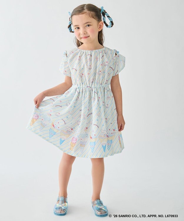 ANY KIDS 【サンリオキャラクターズ×ANY KIDS】2WAY ファンシーワンピース シナモロール×サックスブルー