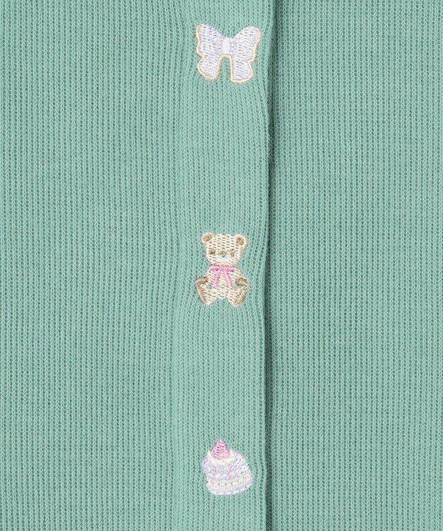 ANY KIDS スイーツ スナップボタン カーディガン ミント