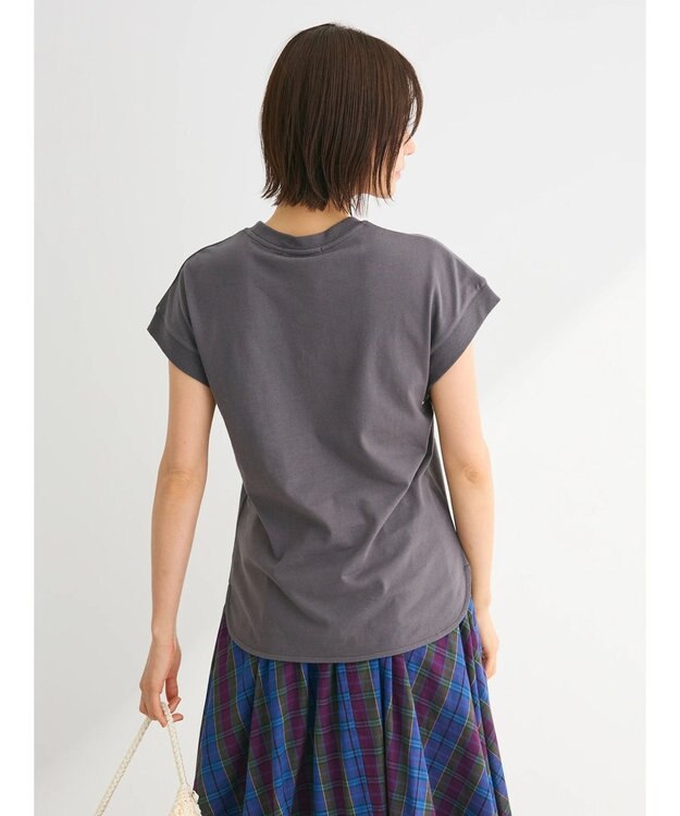Green Parks ・Ｐｅｔｉｔ　Ｆｌｅｕｒ　リブフレンチＴＥＥ Charcoal Gray