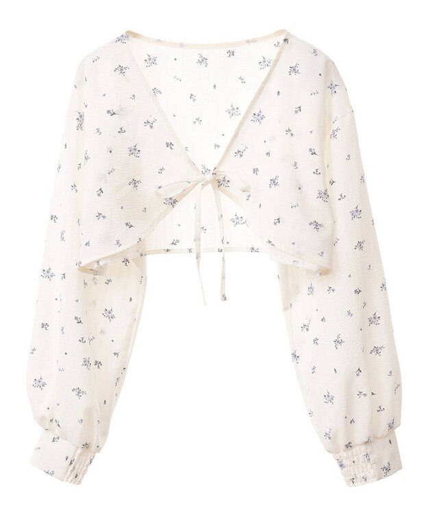 earth music&ecology ティアードアンサンブルブラウス Ivory