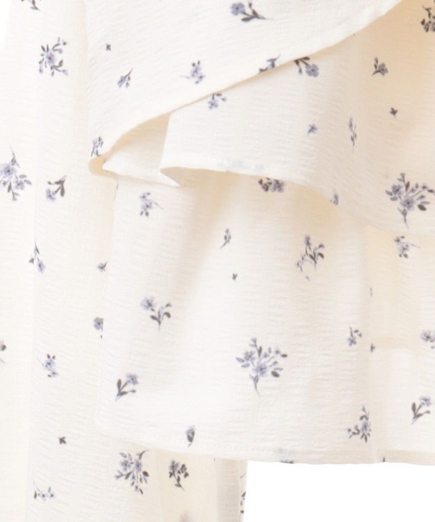 earth music&ecology ティアードアンサンブルブラウス Ivory