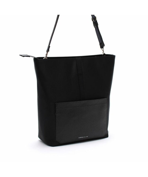 A.D.M.J. 【ファブリック】ナイロンリュクス2WAYワンショルダー ブラック